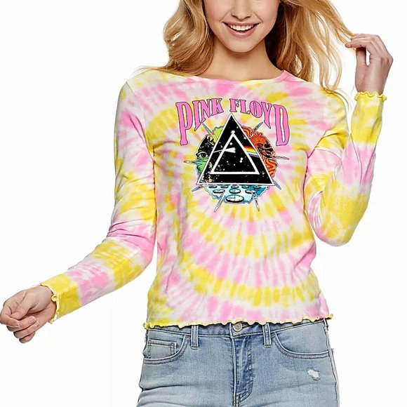 Pink Floyd Tie Dye The Dark Side of the Moon rock Official T-Shirt M NWT - Picture 1 of 3